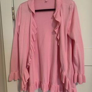 EUC Lilly Pulitzer Shirley ruffle sweater